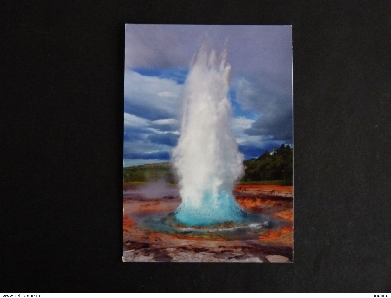 ISLANDE ISLAND ICELAND AVEC YT 1510 (ABIME) SORTIE EN PLONGEE - GEYSER - Cartas & Documentos