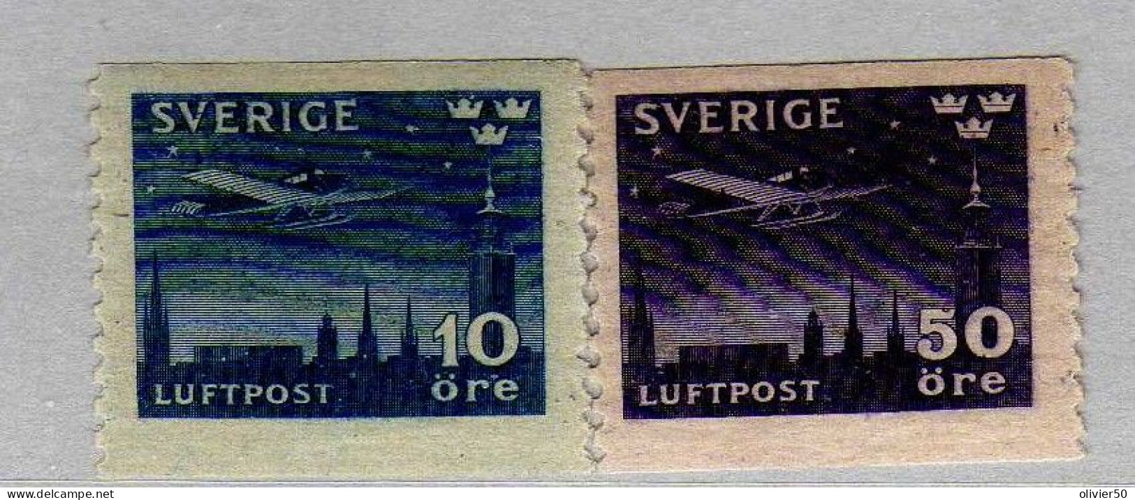 Suede - (1930) - P A Ouverture Du Service Postal Nocturne  - Neufs* - MH - Ongebruikt