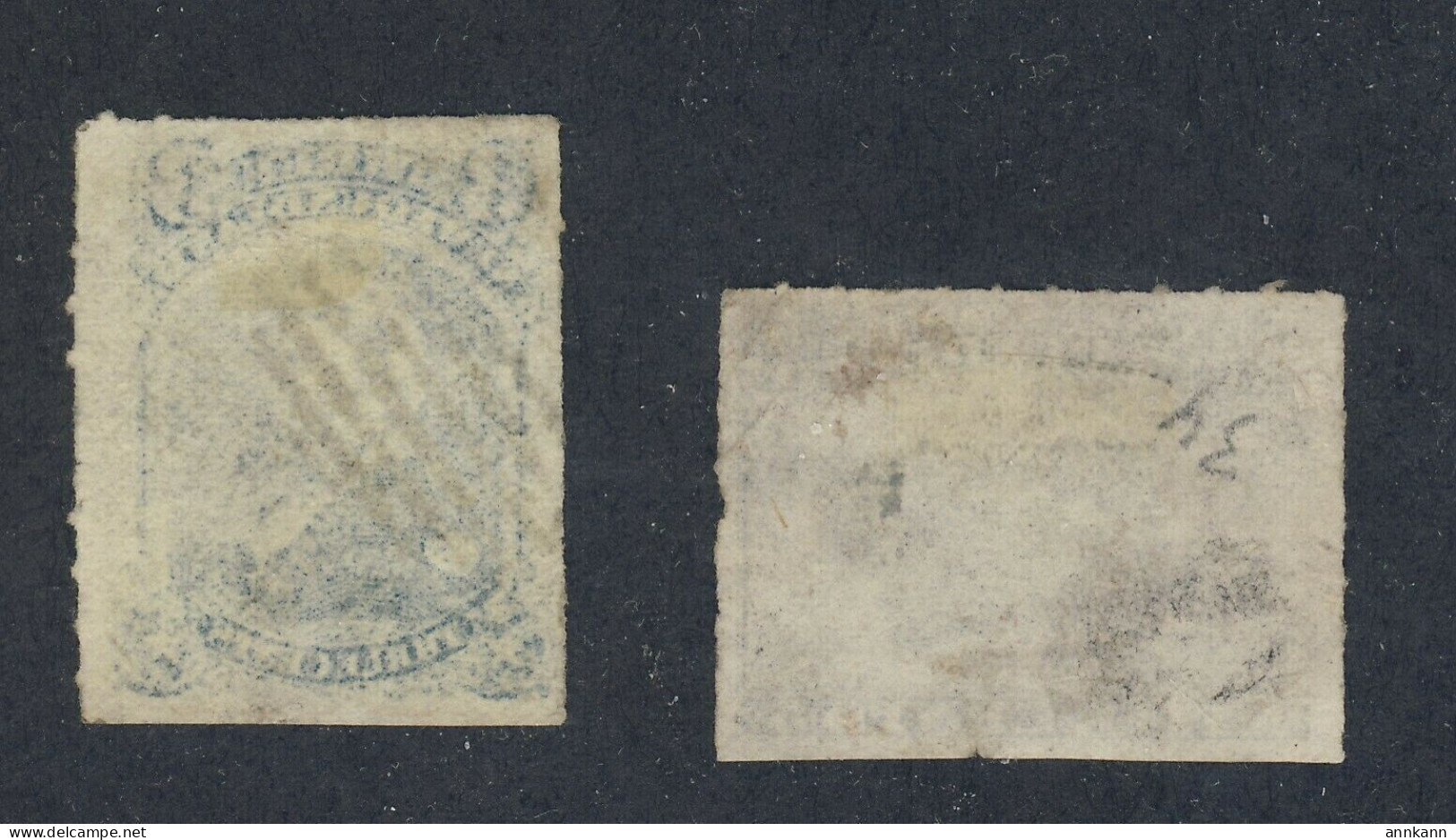 2x Newfoundland Used Rouletted Stamps #39-3c VF #40-5c VF Guide Value = $40.00 - 1857-1861