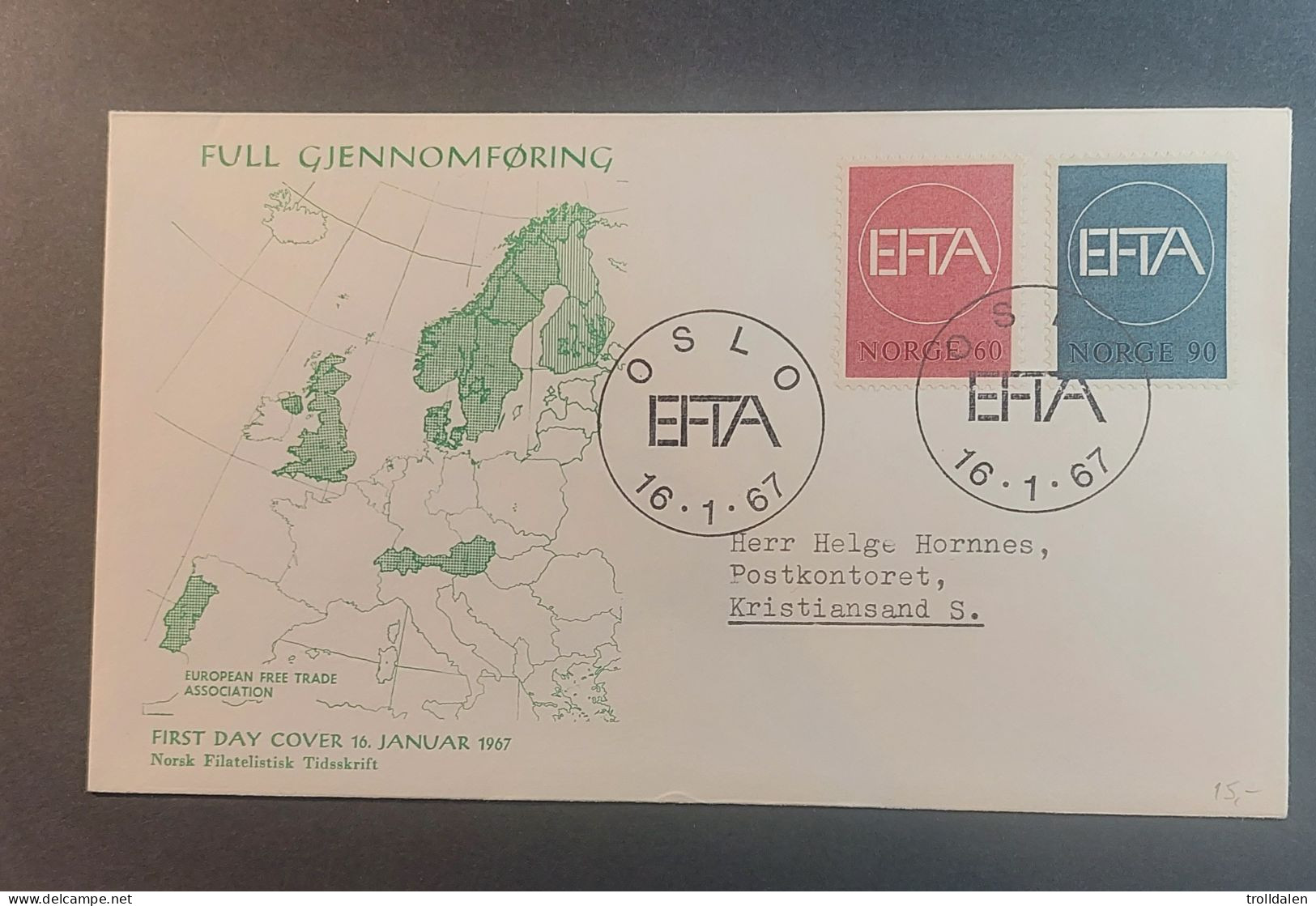 Norway  FDC 1967 - FDC