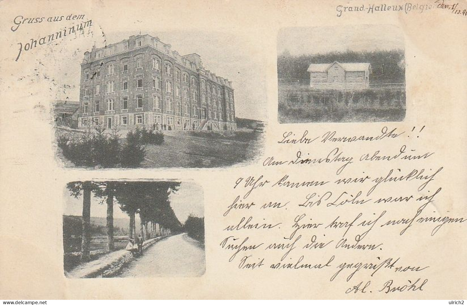 AK Grand-Halleux - Gruss Aus Dem Johanninum - Nach Ehrenbreitstein - 1898 (67280) - Vielsalm