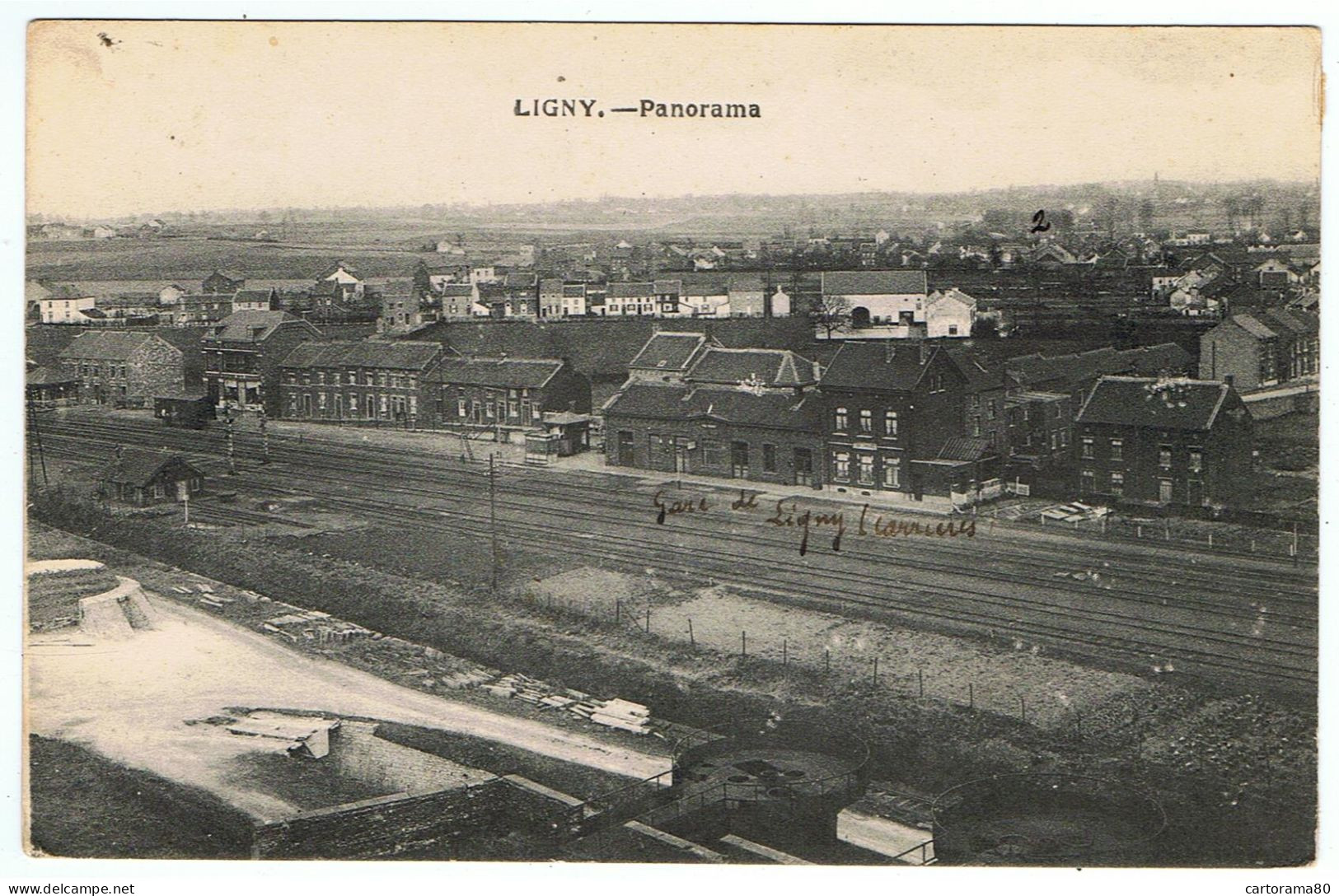 Ligny / Panorama Sur La Gare De Ligny-Carrières - Sombreffe