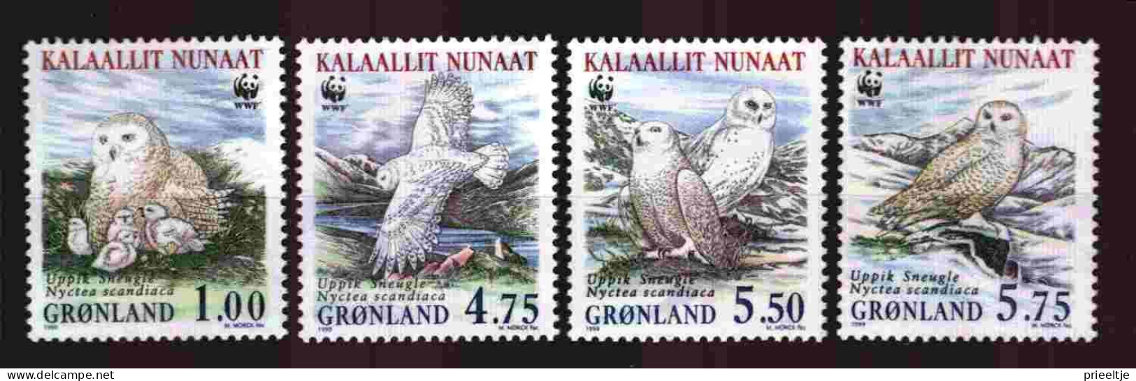 Greenland 1999 WWF Snow Owl  Y.T. 310/313 ** - Neufs