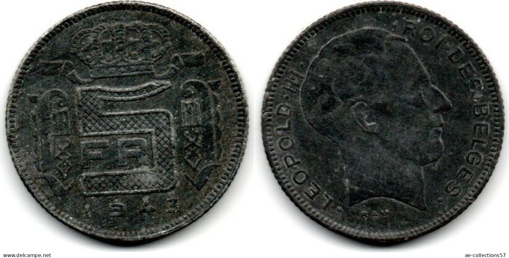 MA 30857 / Belgique - Belgien - Belgium 5 Francs 1943 TB+ - 5 Francs