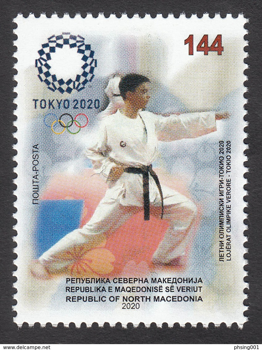 North Macedonia 2020 Olyimpic Games Tokyo Japan Karate Sports MNH - Zomer 2020: Tokio