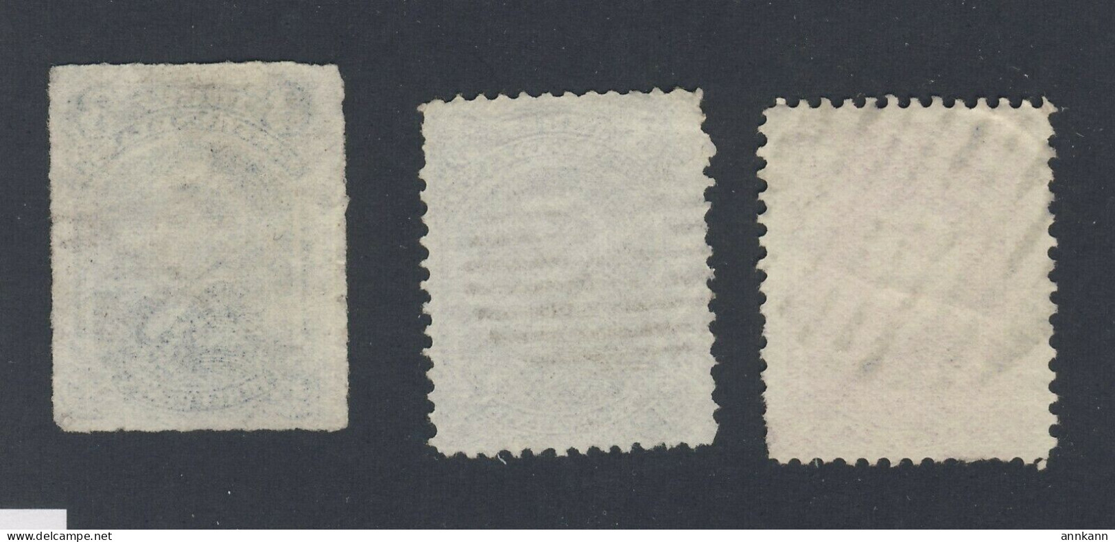 3x Newfoundland Queen Victoria Used Stamps #39-3c #34-3c & #36-3c GV= $87.00 - 1857-1861