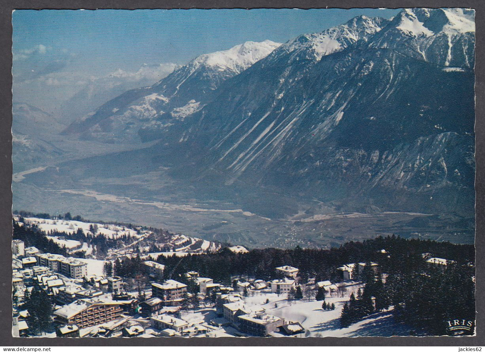 110407/ MONTANA, Vue Aérienne - Crans-Montana