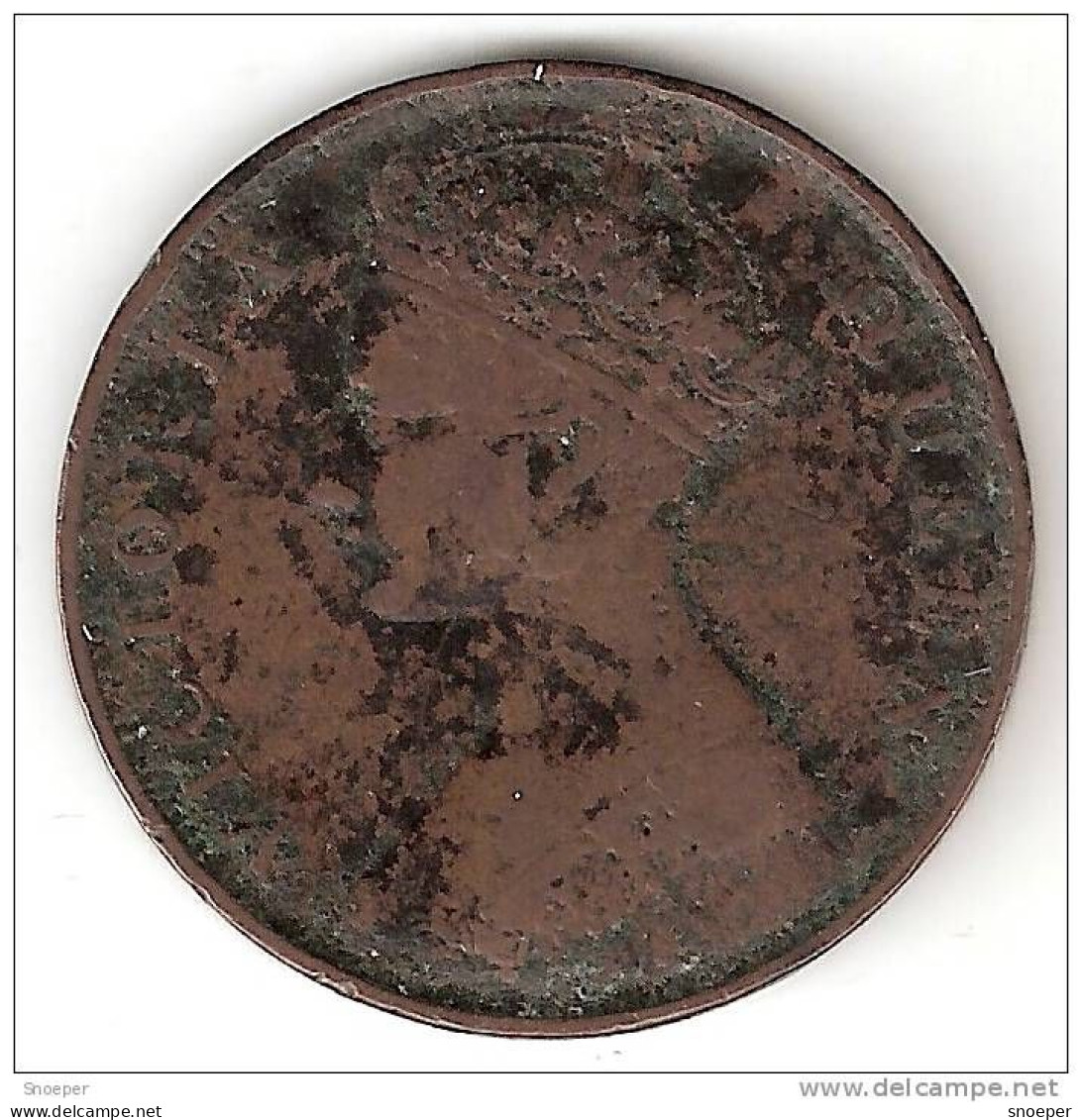 *hong Kong 1 Cent 1865 Km 4.1 Fr+ - Hong Kong