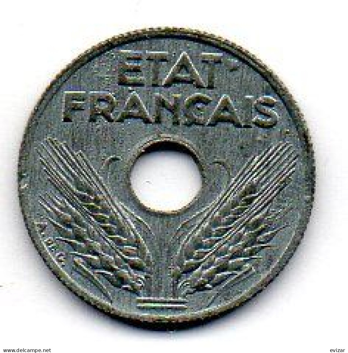 FRANCE, 10 Centimes, Zinc, Year 1943, KM # 903 - 10 Centimes