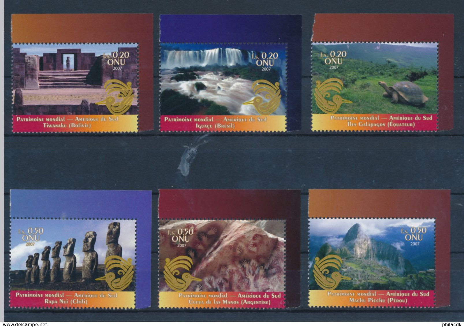 NATIONS UNIES GENEVE - N° 589/94 NEUFS (*) SANS GOMME - 2007 - Unused Stamps