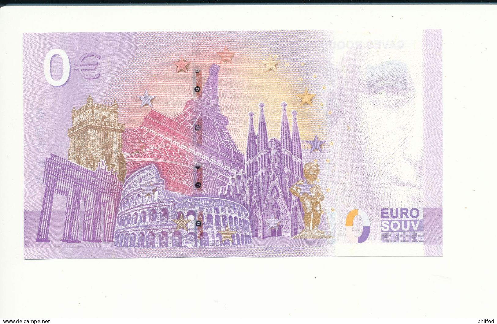 Billet Touristique  0 Euro  - CAVES ROQUEFORT SOCIETE - 2022-1 -  UEYJ -  N° 587 - Altri & Non Classificati