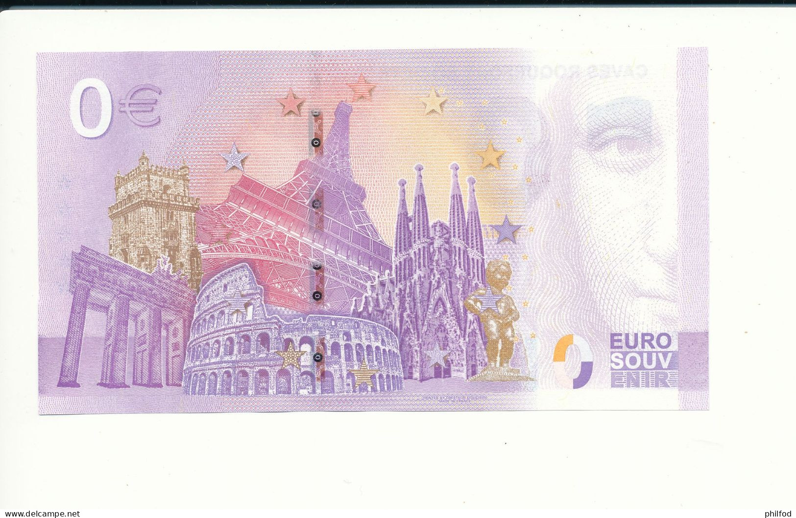 Billet Touristique  0 Euro  - CAVES ROQUEFORT SOCIETE - 2022-1 -  UEYJ -  N° 587 - Autres & Non Classés