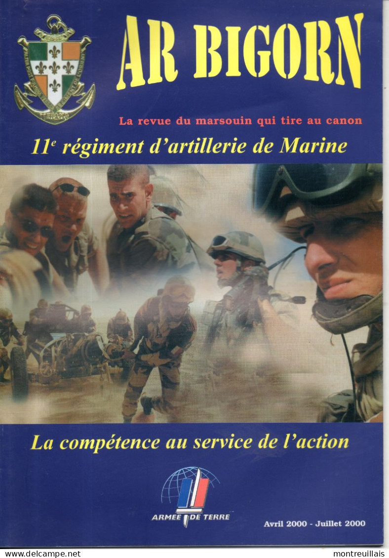 11ème Régiment D'artillerie De Marine, 2000, 36 Pages, Revue Du Marsouin, Coloniale, Militaire - Français