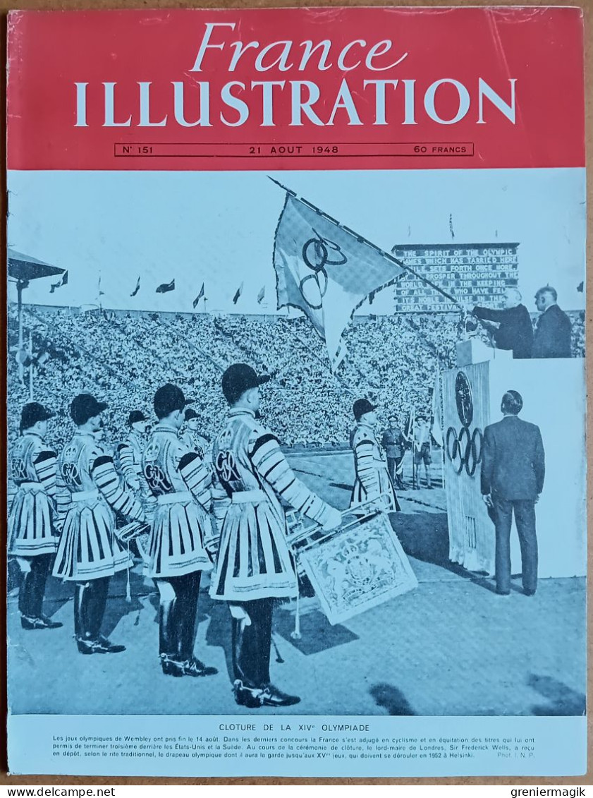 France Illustration N°151 21/08/1948 Clôture J.O. Wembley/Northrop XP-79/Guadeloupe/Toulon/Armes De Chasse/Triouzoune - Informations Générales