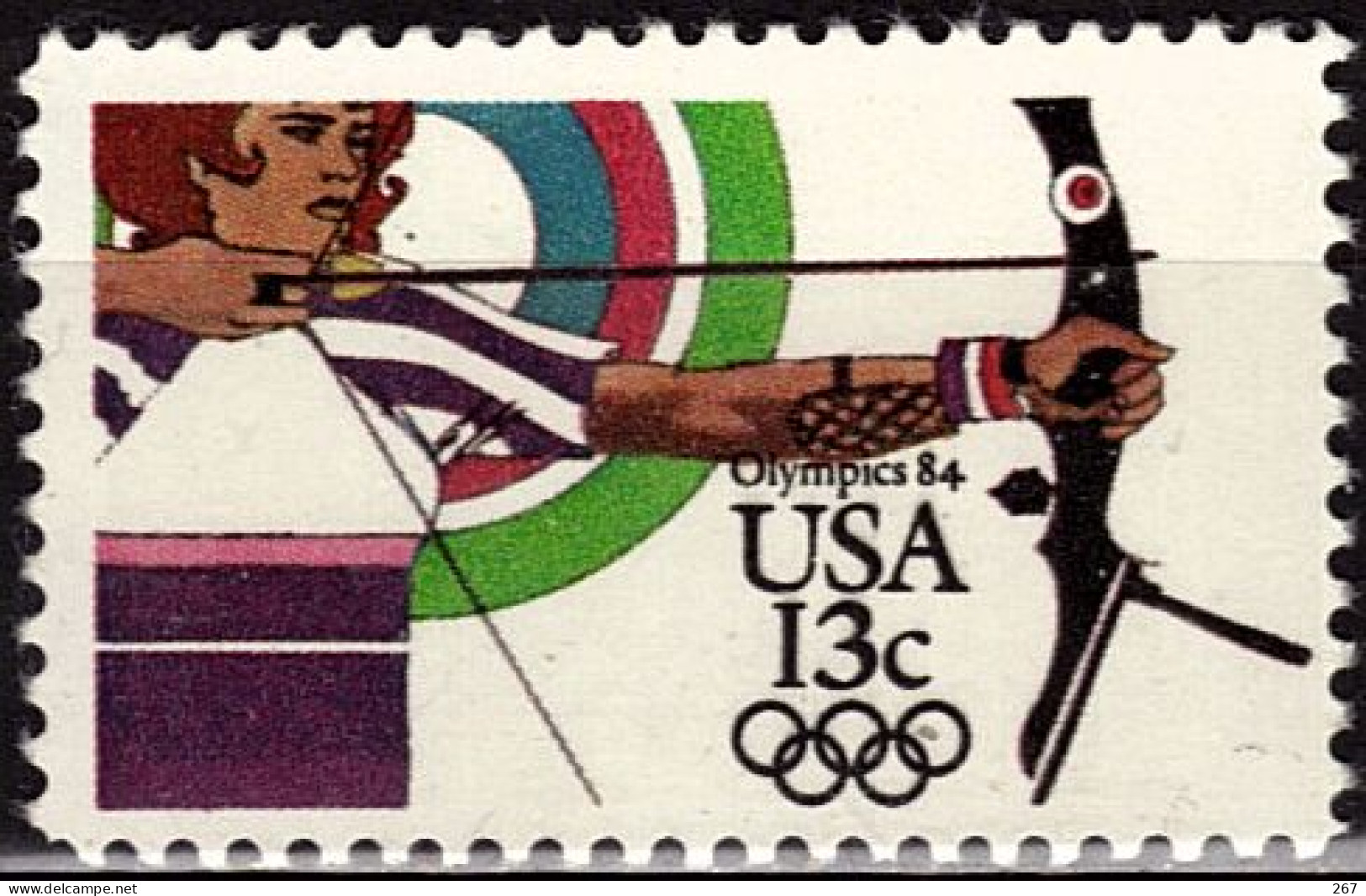 USA   N°  1489  * *  Jo 1984 Tir A L Arc - Archery