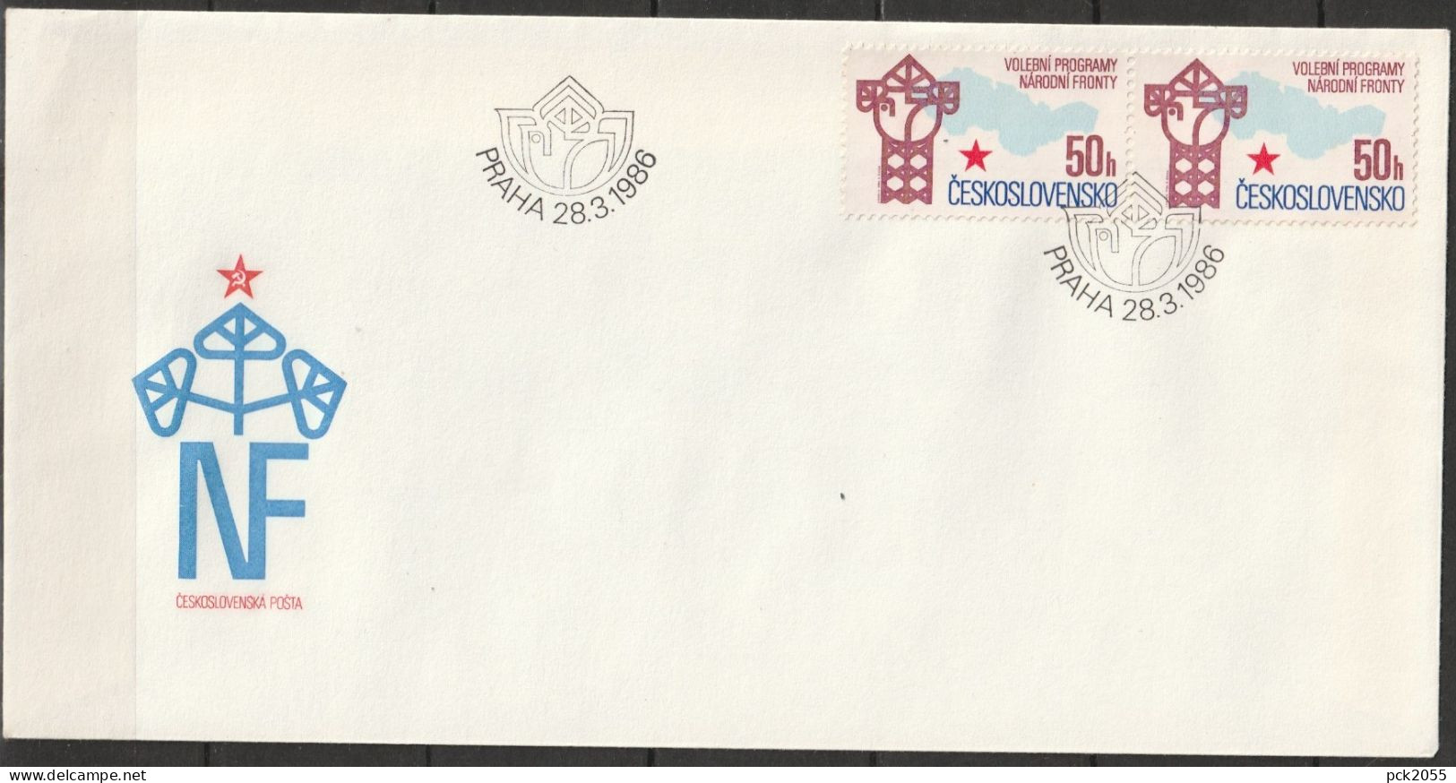 Tschechoslowakei 1986 FDC MiNr.2857  Wahlprogramm Der Nationalen Front ( Dl 168 )günstige Versandkosten - FDC