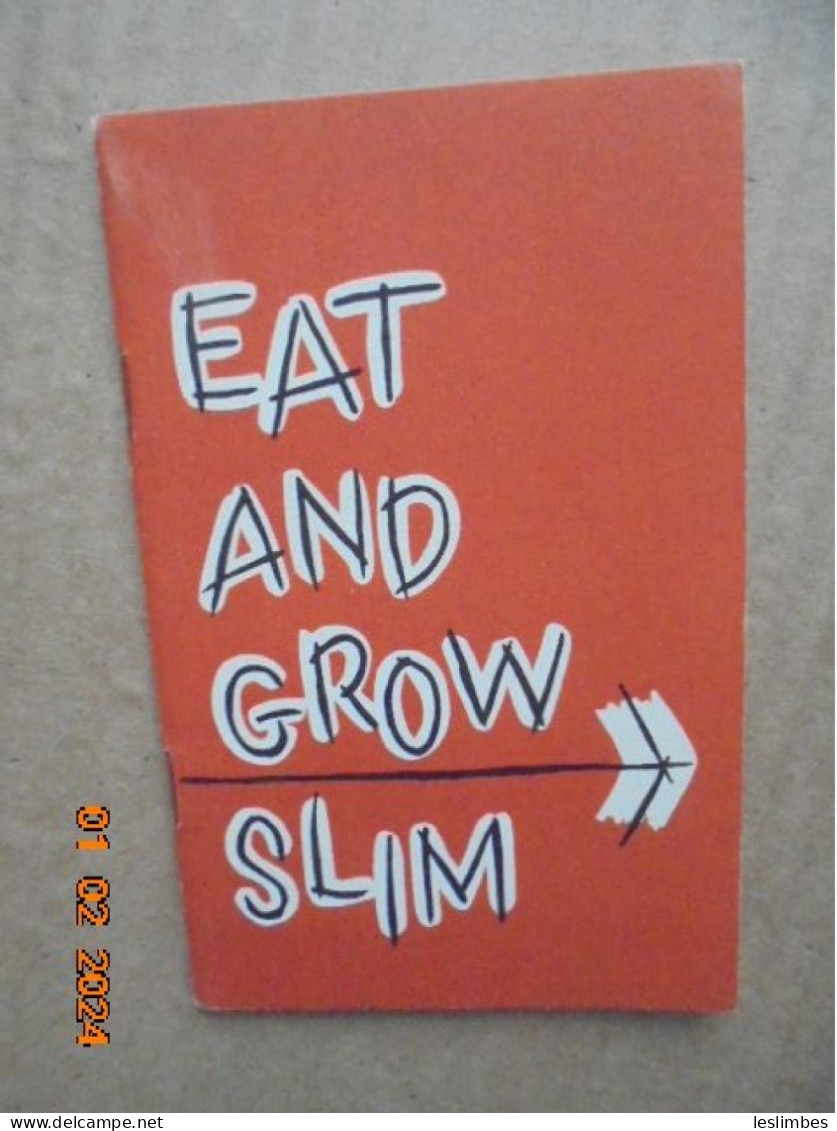 Eat And Grow Slim - American Institute Of Baking, 1953 - Américaine