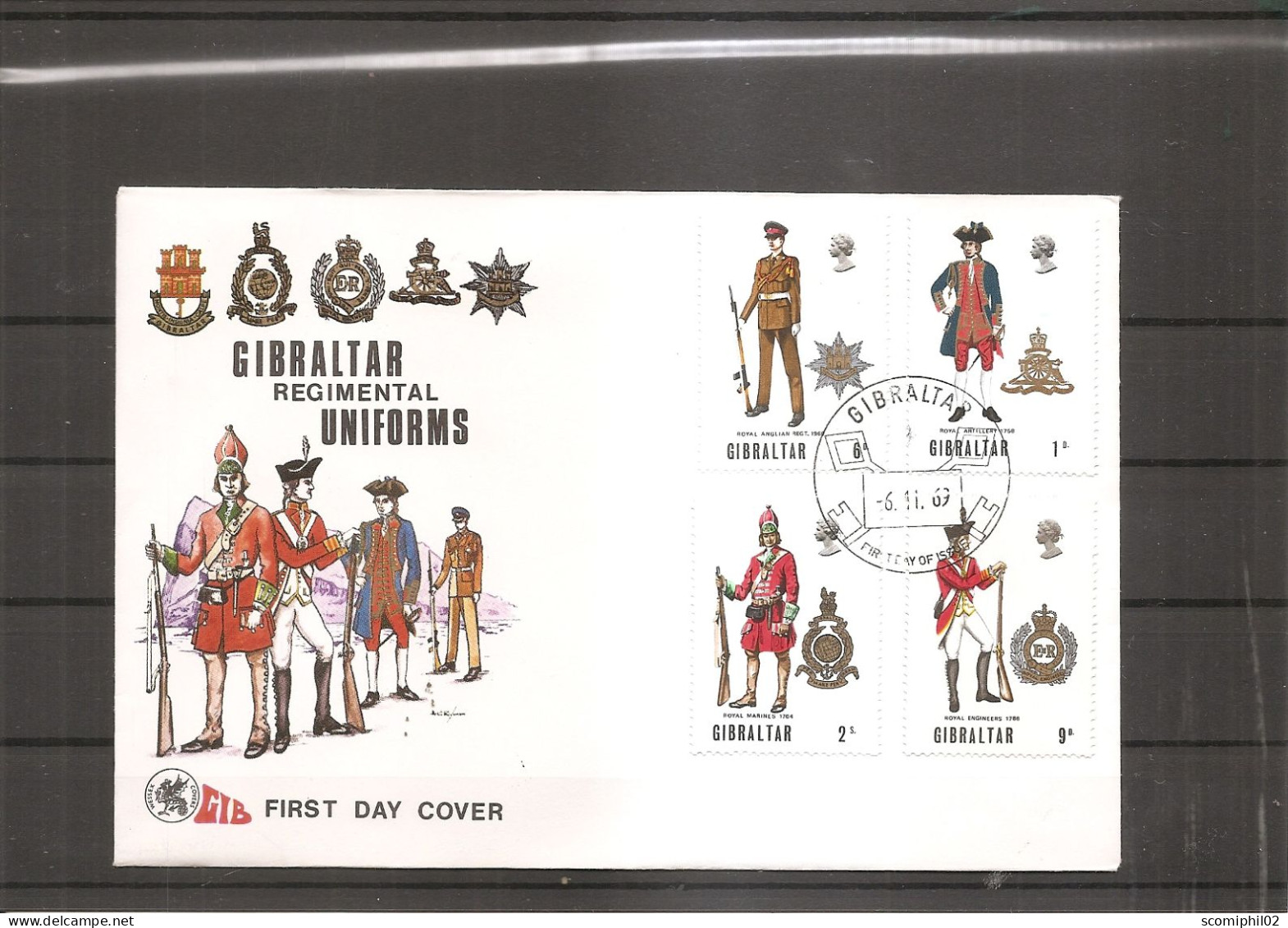 Gibraltar - Uniformes  ( FDC De 1969 à Voir) - Gibraltar