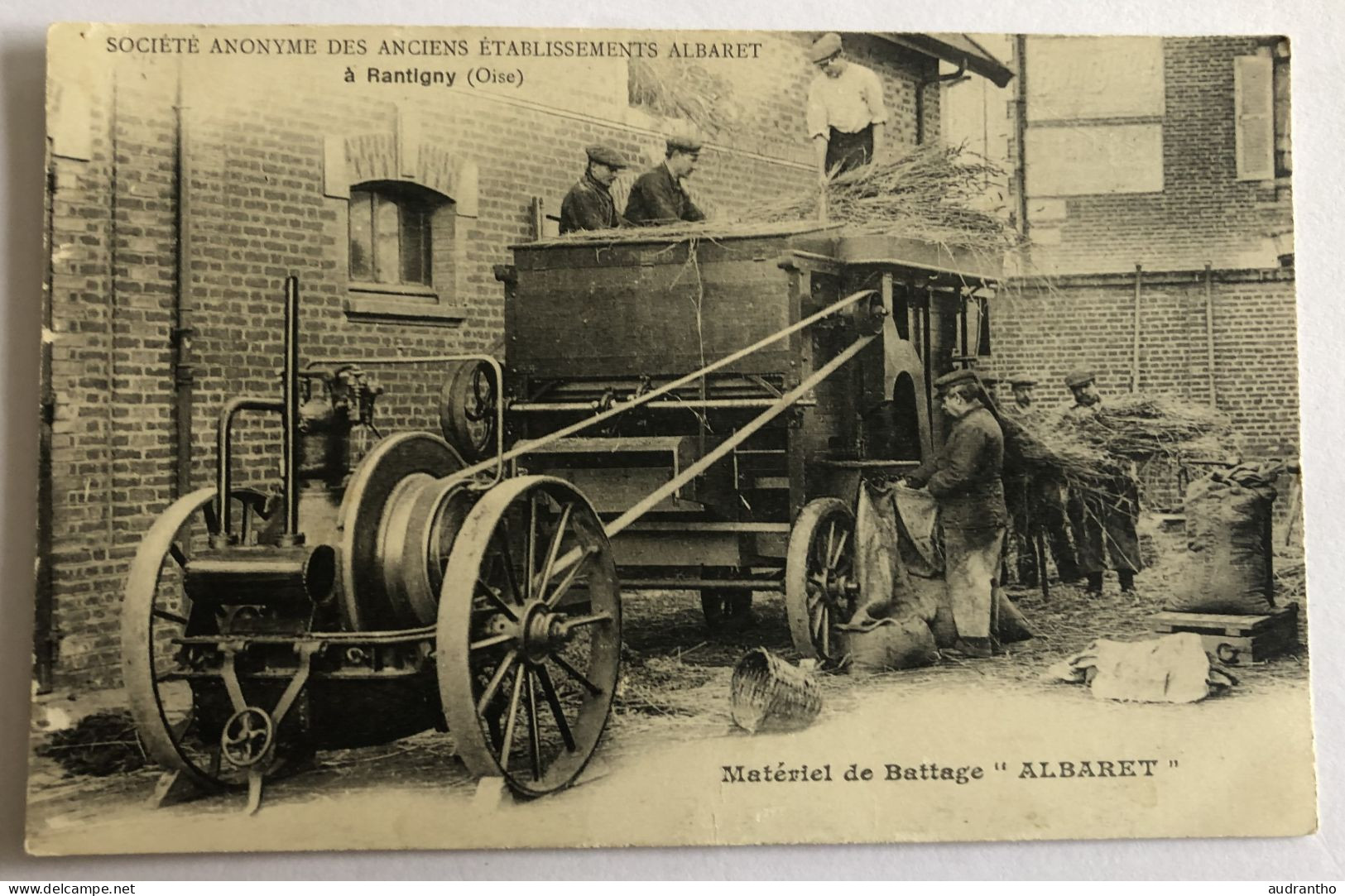 CPA 60 Rantigny - Matériel De Battage ALBARET - Très Belle Animation - Agriculture Paysans Métier - Rantigny