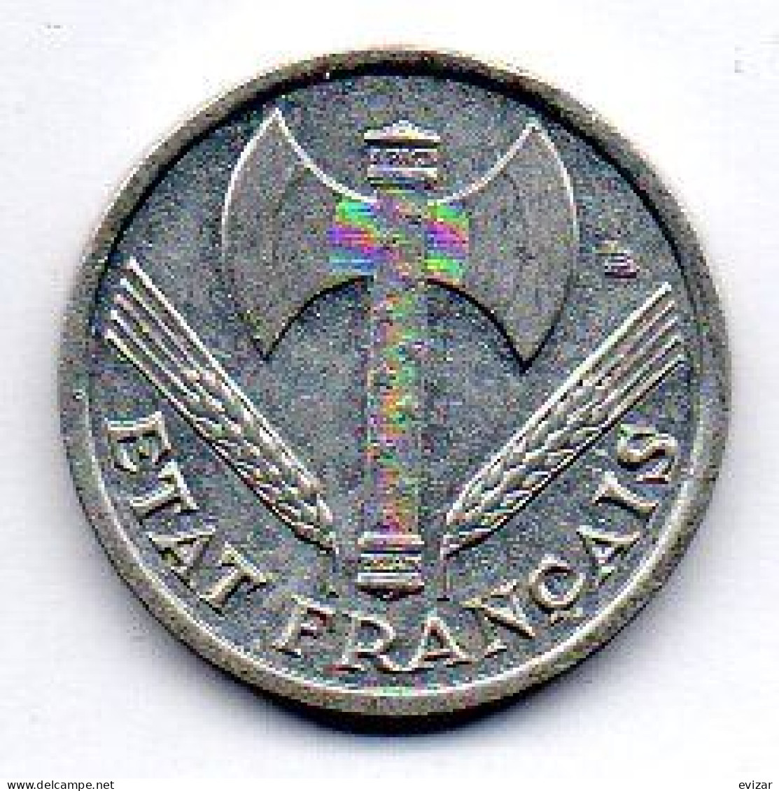 FRANCE, 50 Centimes, Aluminum, Year 1942, KM # 914.4 - 50 Centimes