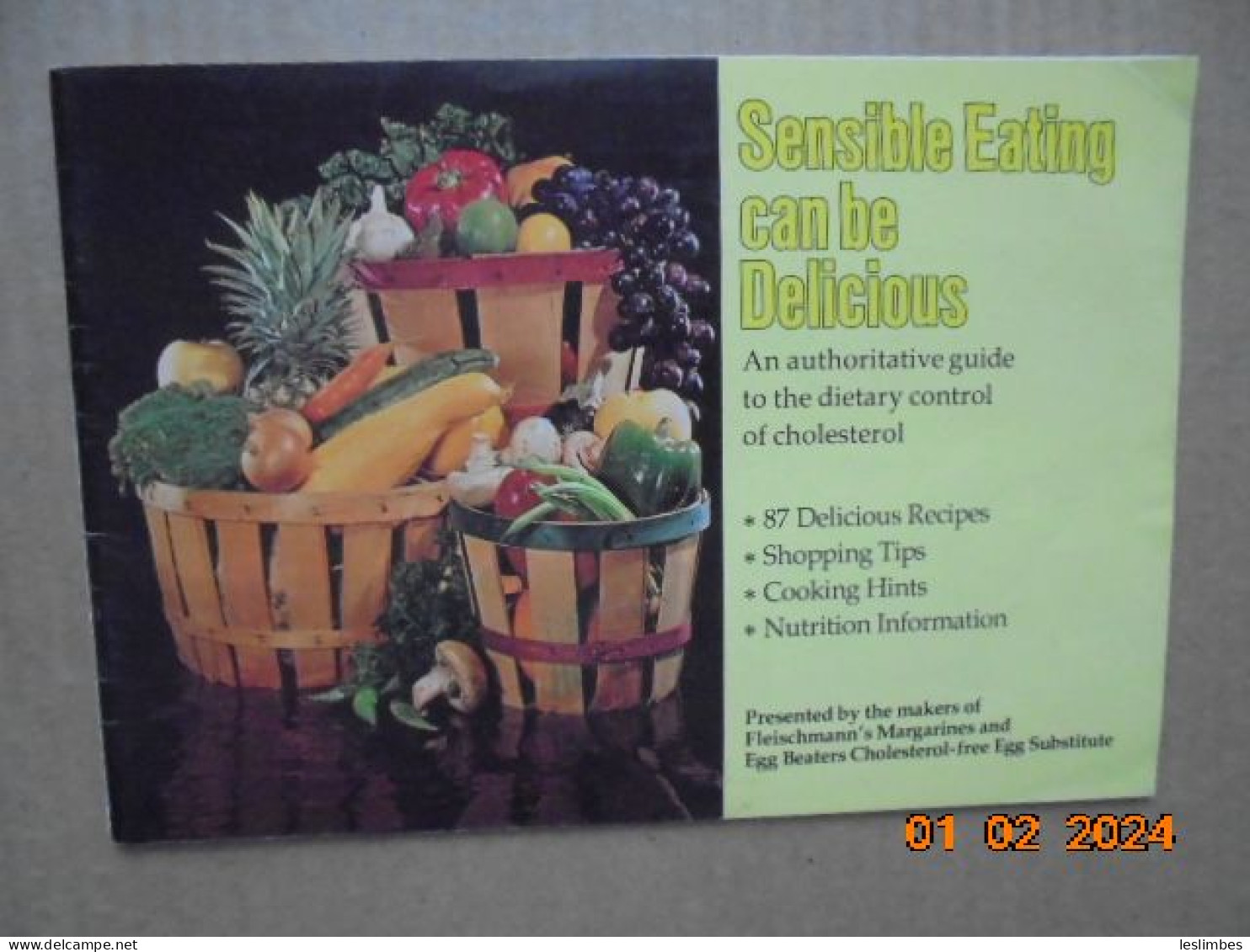 Sensible Eating Can Be Delicious : An Authoritative Guide To The Dietary Control Of Cholesterol - 1976 - Americana