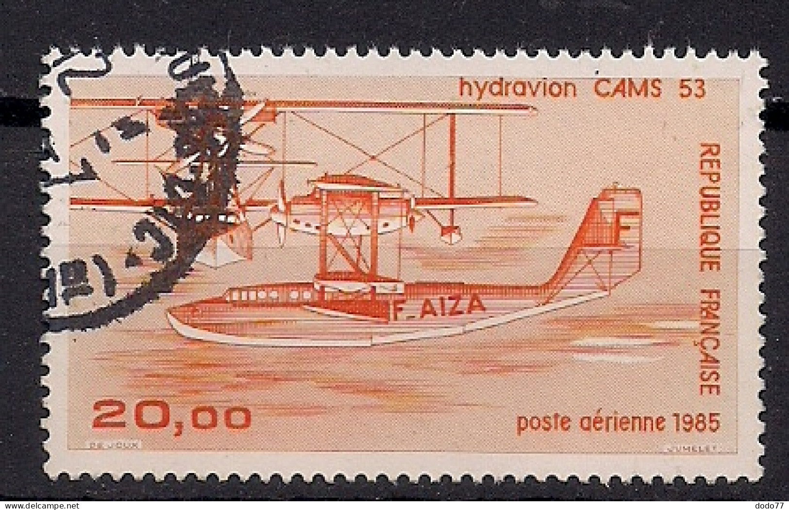 FRANCE POSTE AERIENNE   N°  58  OBLITERE - 1960-.... Matasellados