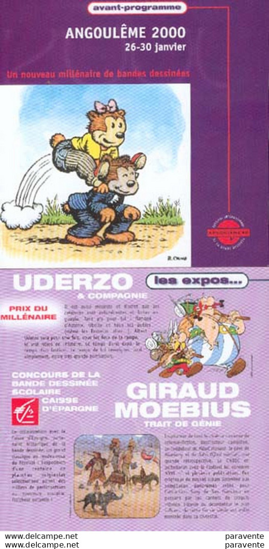 ASTERIX : Programme Salon ANGOULEME 2000 - Astérix