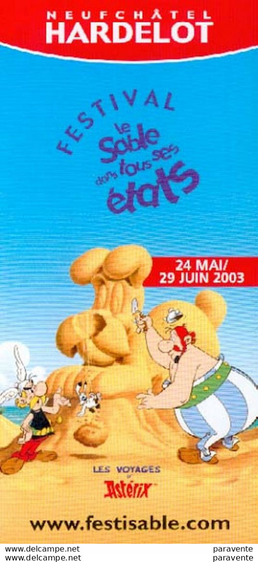 ASTERIX : Depliant HARDELOT - Astérix