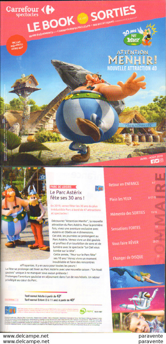 ASTERIX : Catalogue BOOK VOS SORTIES Carrefour 2019 - Asterix