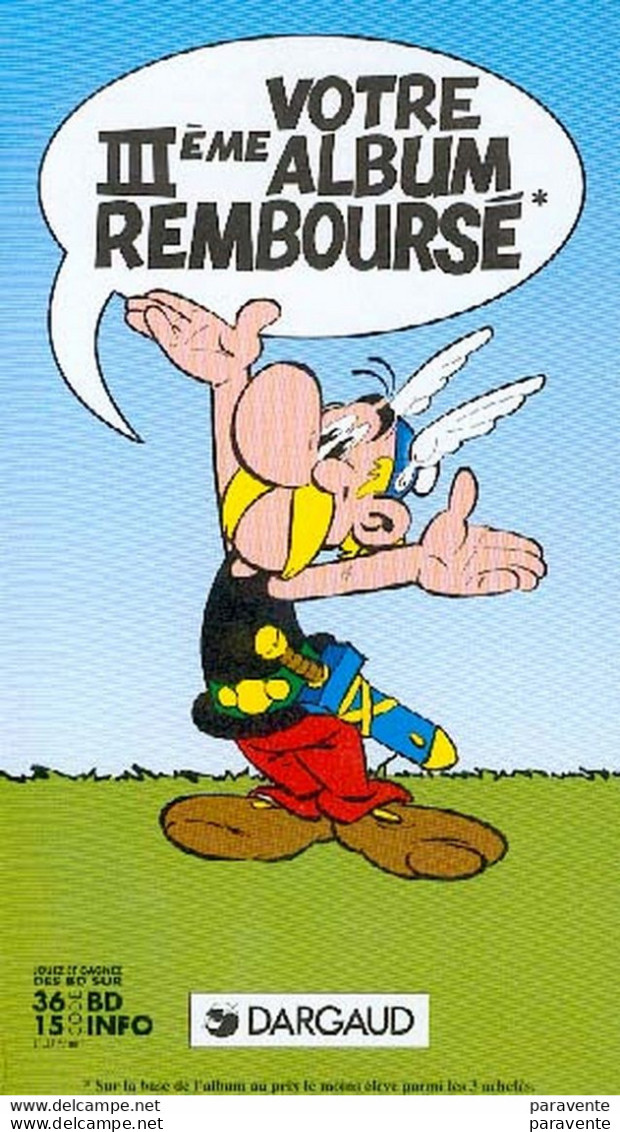 ASTERIX : Flyer LE 3e ALBUM REMBOURSE - Astérix