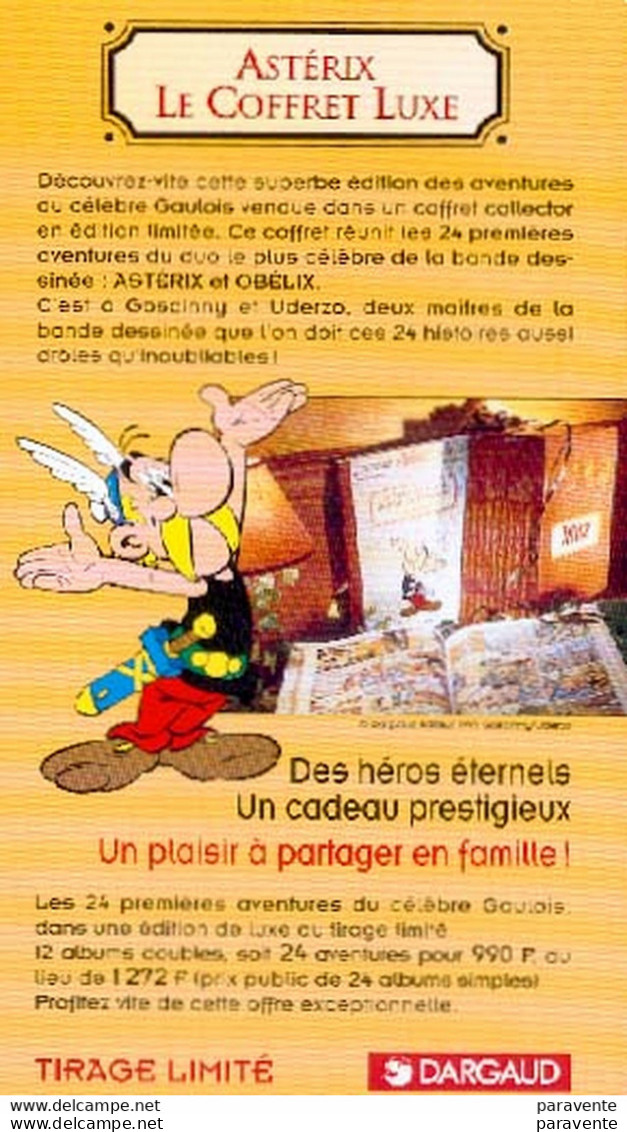 ASTERIX : Flyer COFFRET LUXE - Astérix