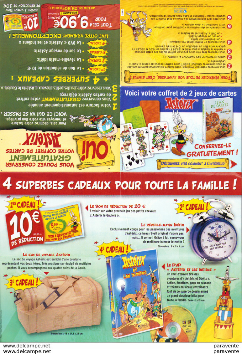 ASTERIX : Depliant ATLAS Petits Chevaux - Asterix