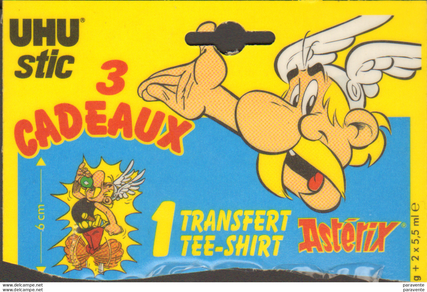 ASTERIX : Carton UHU (decoupé) - Astérix