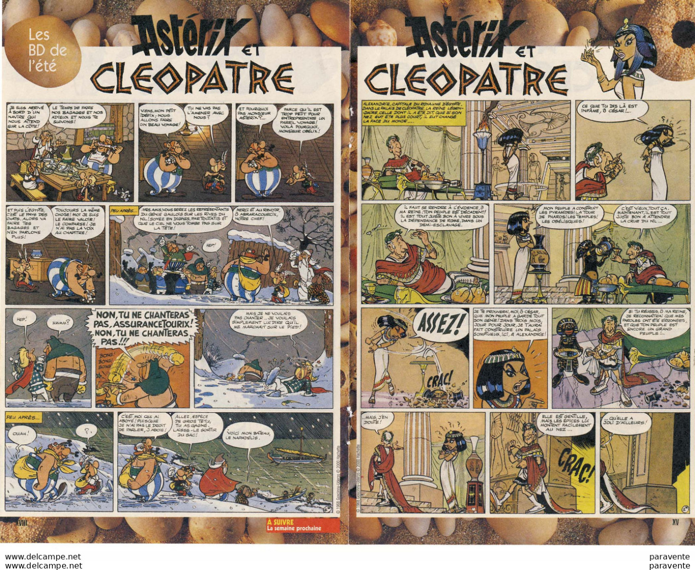 ASTERIX : 11 Inpress De 4 Planches ASTERIX Et CLEOPATRE - Astérix