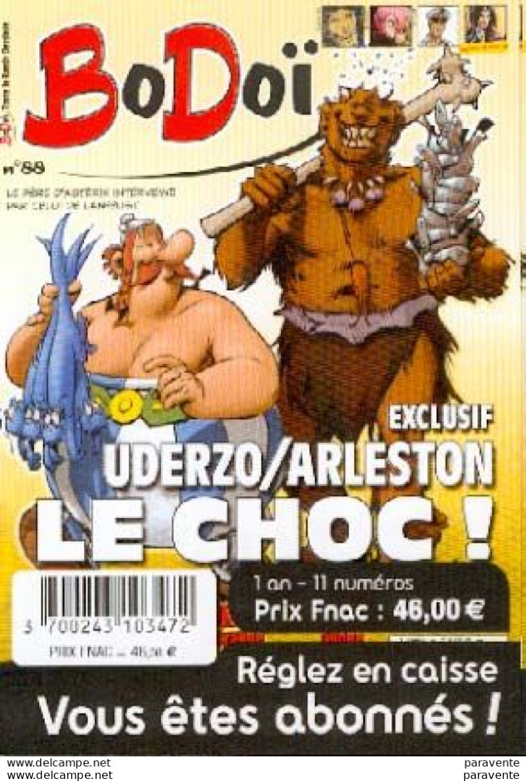 ASTERIX MOURIER : Depliant Carte ABONNEMENT BODOI Par Fnac - Astérix