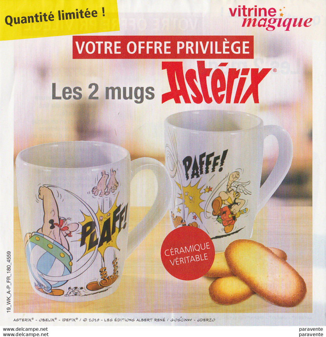 ASTERIX : Flyer VITRINE MAGIQUE - Astérix