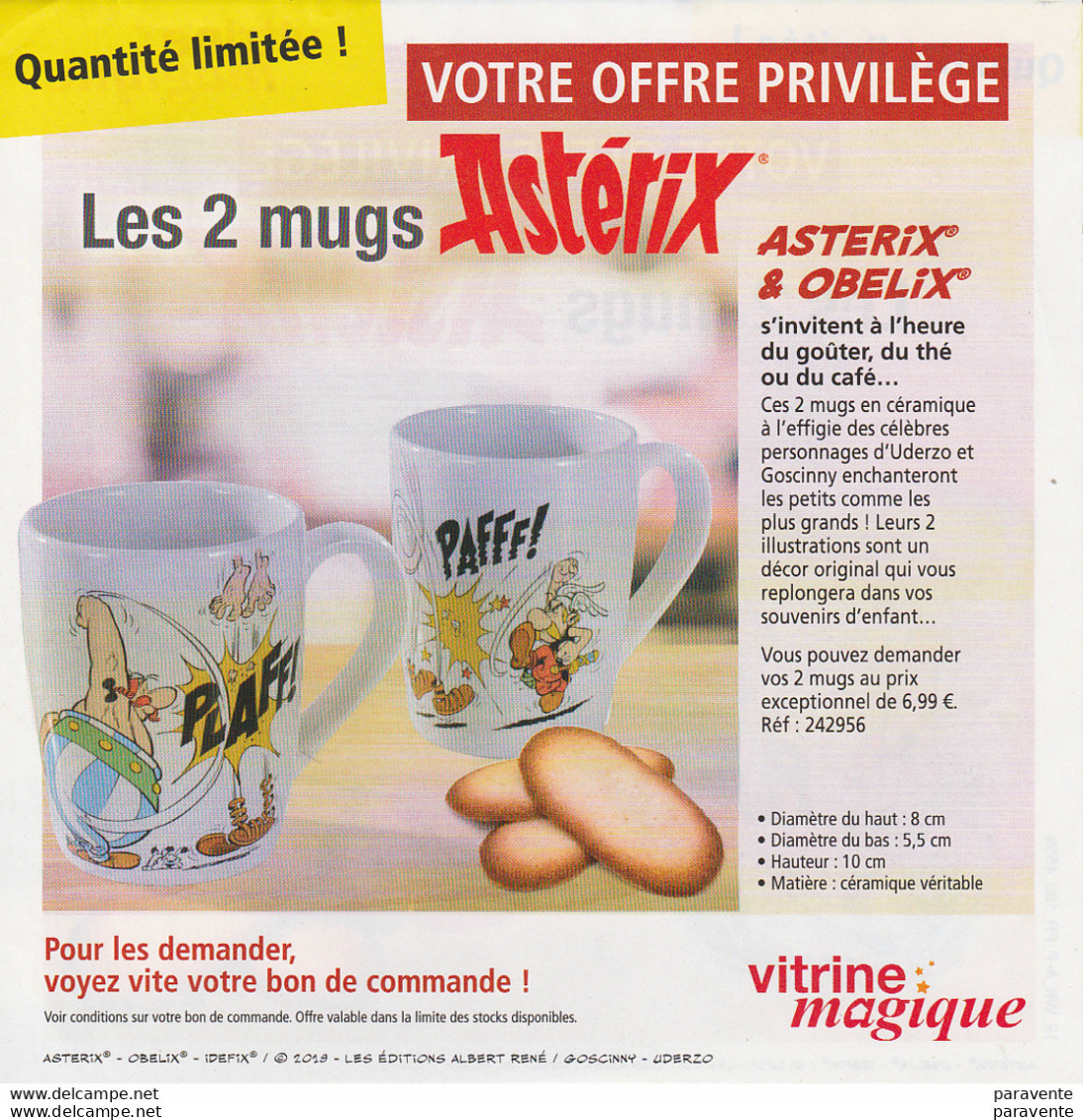 ASTERIX : Flyer VITRINE MAGIQUE - Astérix