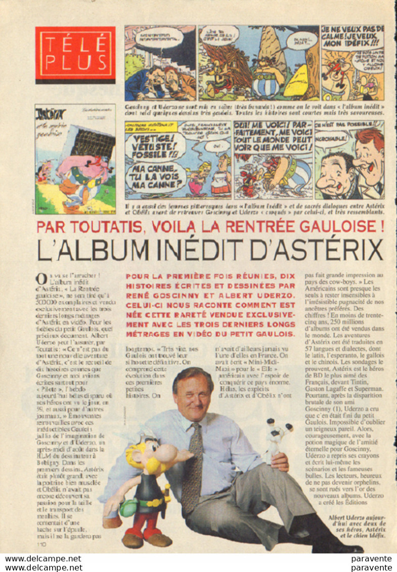 ASTERIX : Pages De Presse TELE 7 JOURS , La Rentrée Gauloise - Asterix