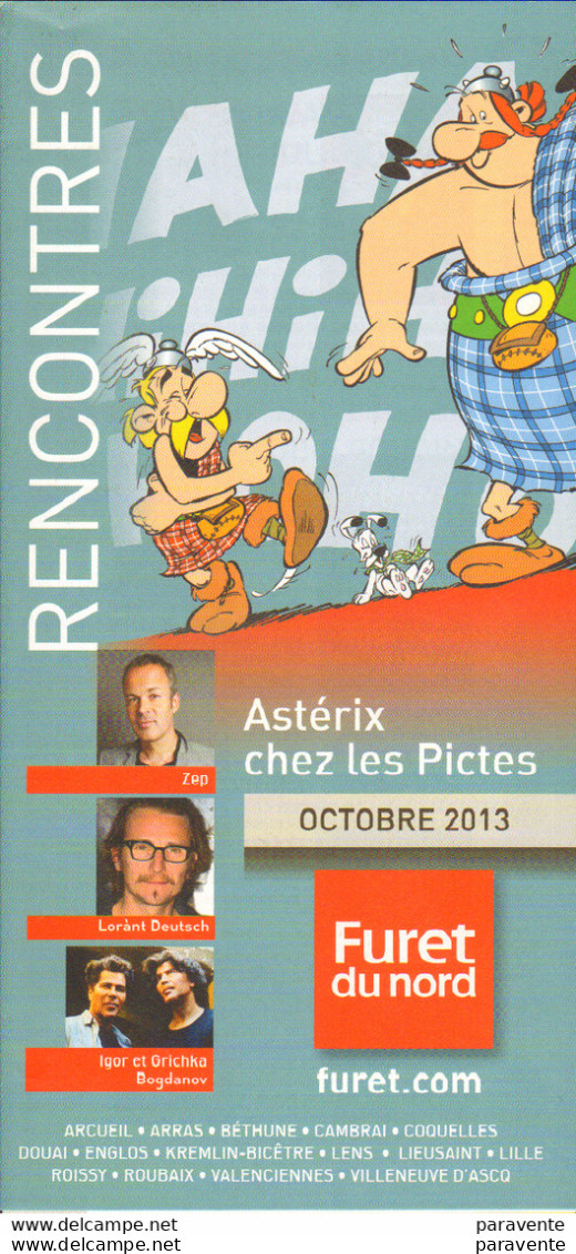 ASTERIX : Depliant Rencontres Au Furet - Asterix Chez Les Pictes - Asterix