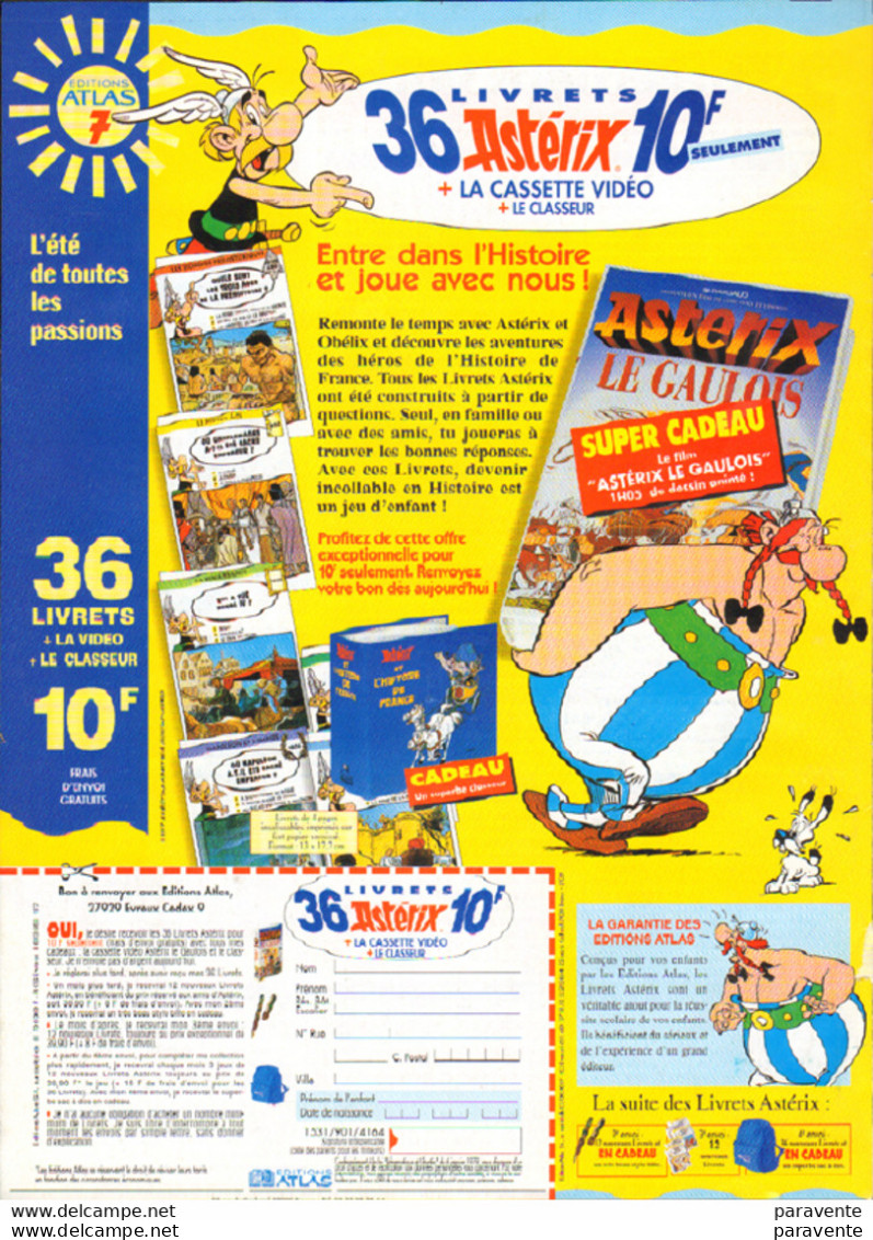 ASTERIX : 2 Pages De Presse Publicité ATLAS En 1997 Differentes - Astérix