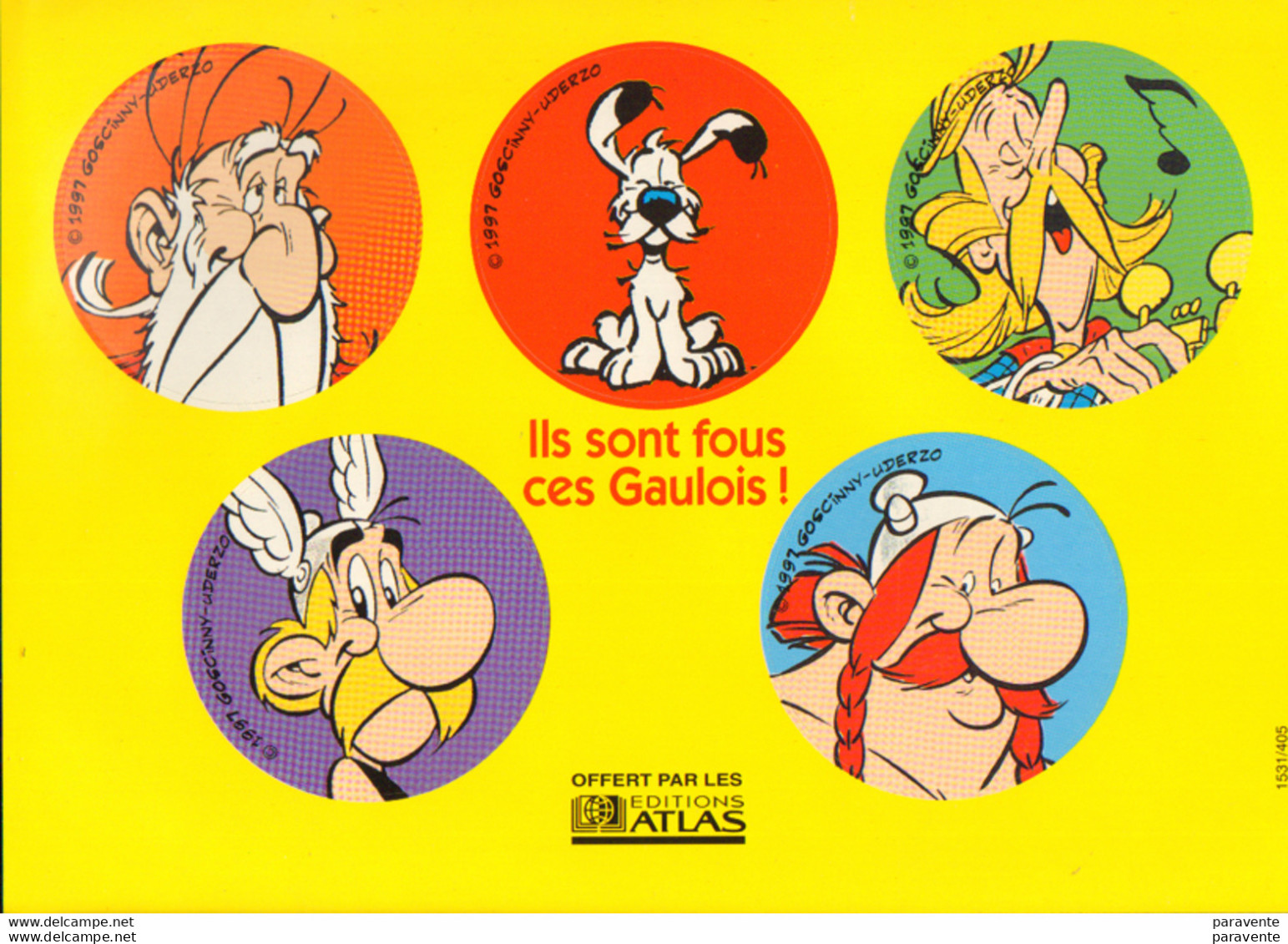 ASTERIX : Enveloppe ATLAS 1997 (8 Objets) - Astérix