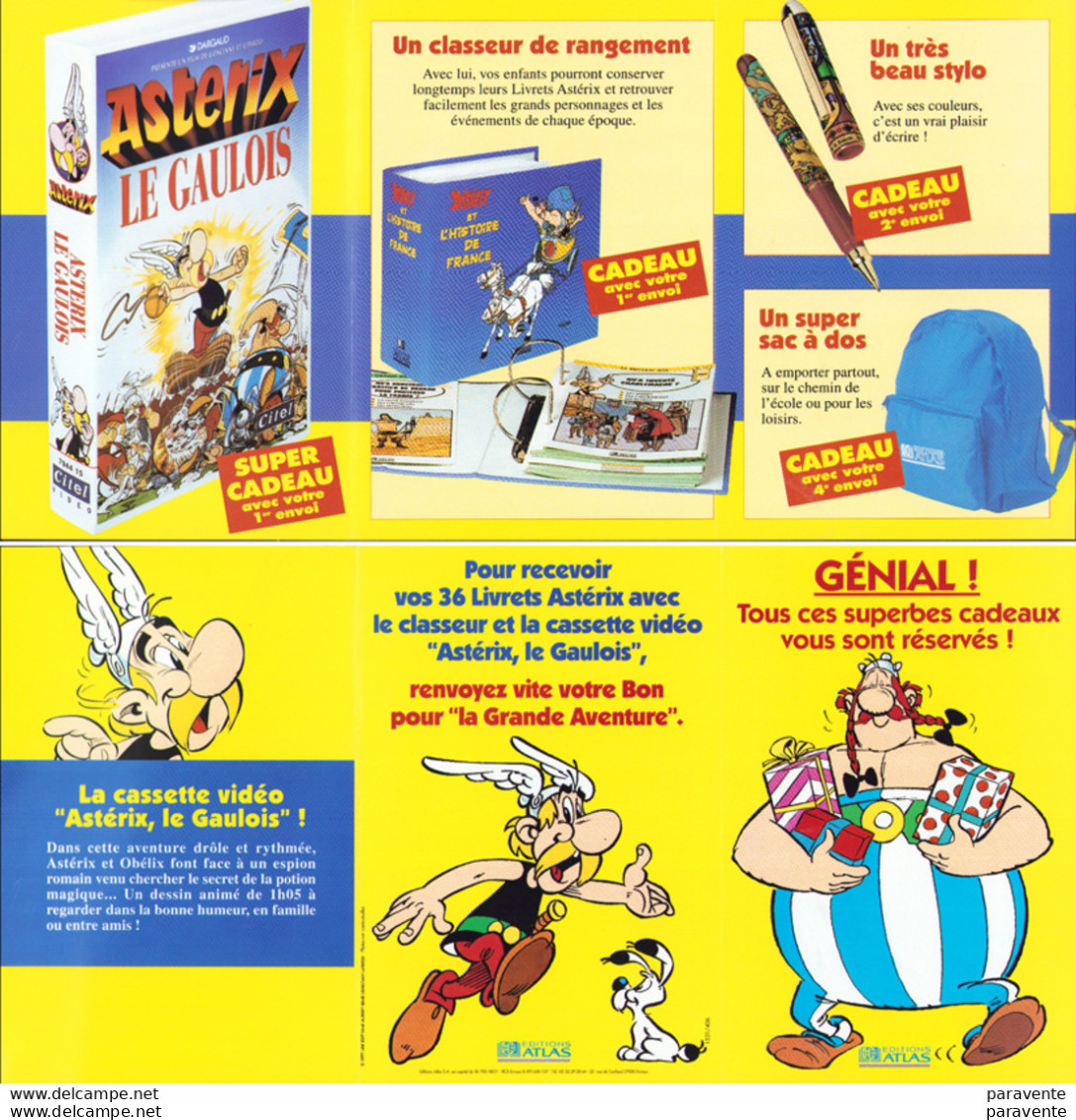 ASTERIX : Enveloppe ATLAS 1997 (8 Objets) - Astérix