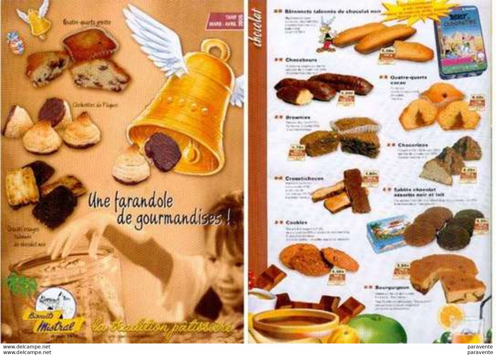 ASTERIX : Lot De 8 Catalogues + 6 Flyers BISCUITS MISTRAL - Asterix