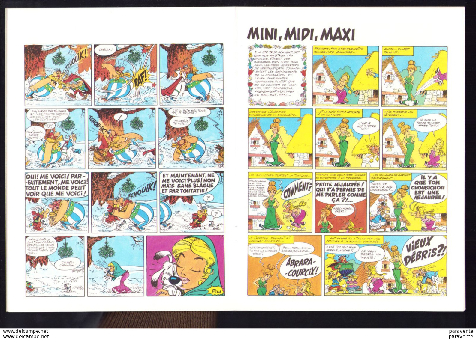 ASTERIX : album souple PUBLICITE pour PRESTO PRINT en 1987 , mini histoires