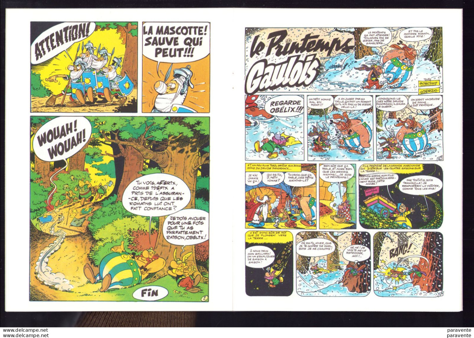 ASTERIX : album souple PUBLICITE pour PRESTO PRINT en 1987 , mini histoires