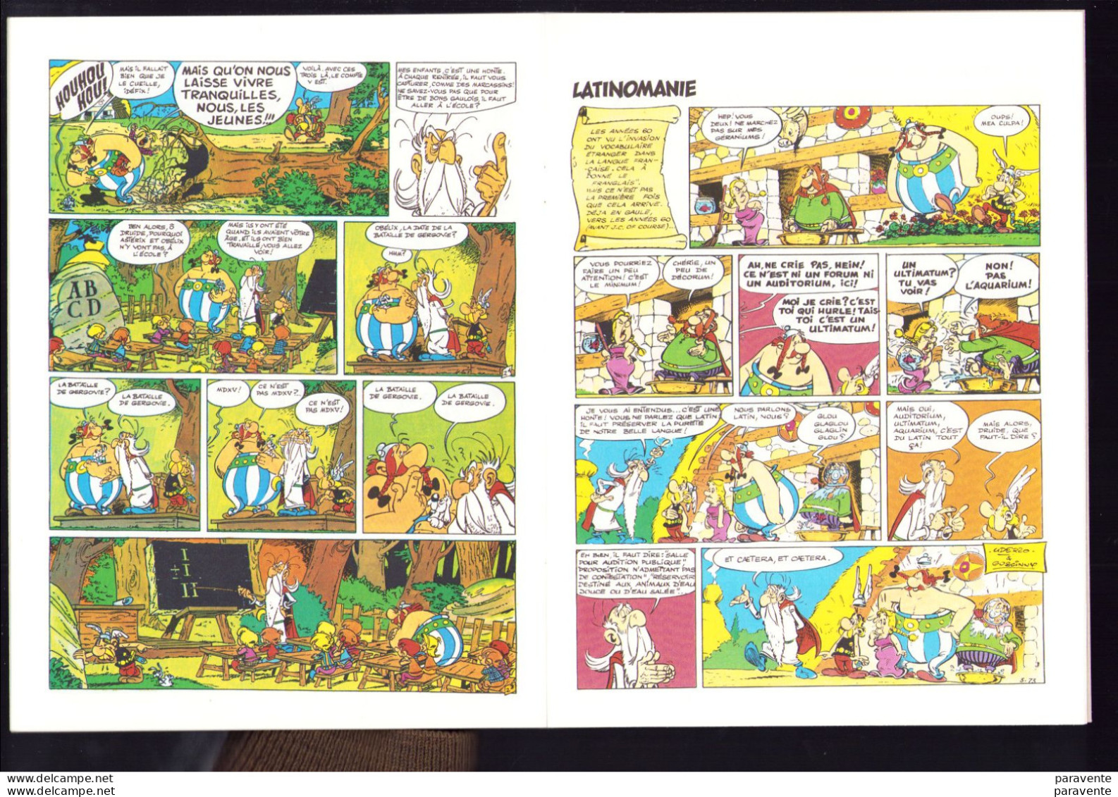 ASTERIX : album souple PUBLICITE pour PRESTO PRINT en 1987 , mini histoires