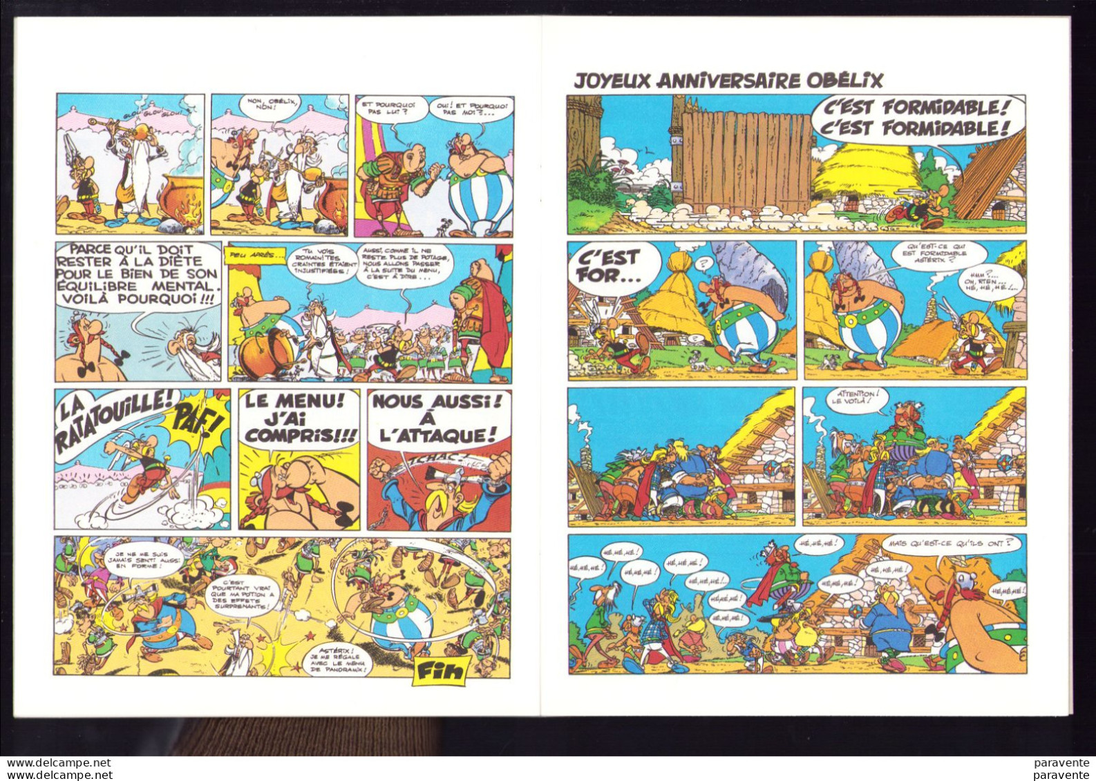 ASTERIX : album souple PUBLICITE pour PRESTO PRINT en 1987 , mini histoires