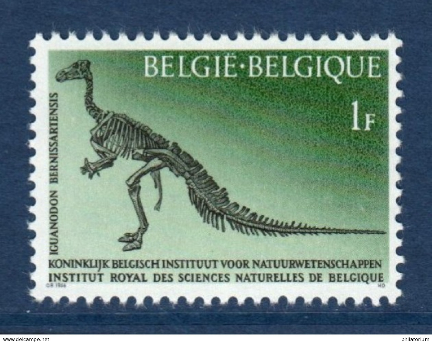 Belgique België, **, Yv 1374, Mi 1427, SG 1967, Iguanodon Bernissariensis, - Fossilien