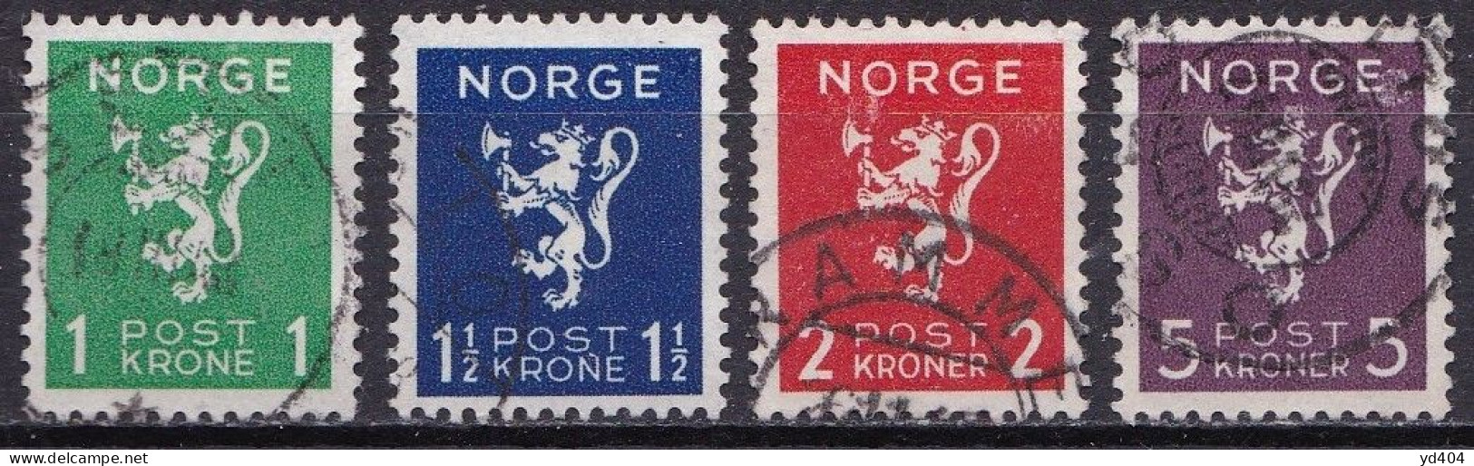 NO030 – NORVEGE - NORWAY – 1940 – STANDING LION – SG # 271/4 USED 10,50 € - Gebraucht