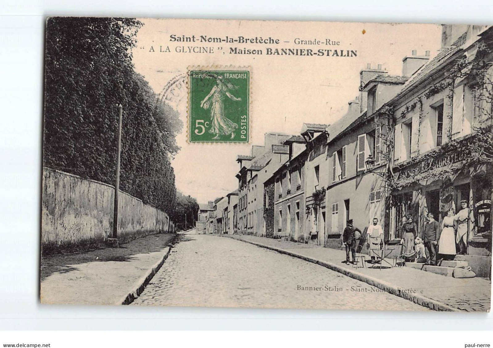 ST NOM LA BRETECHE : Grande Rue, "A La Glycine", Maison Bannier-Stalin - Très Bon état - St. Nom La Breteche